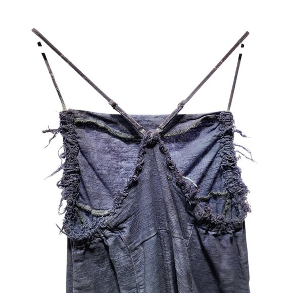 Out From Under Womens Brea Acid Wash Jumpsuit With Frayed Edges Size XS‎ UO - Picture 8 of 10